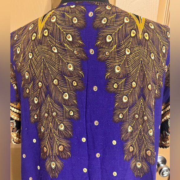 PEACOCK Deep purple kaftan dress - Picture 6 of 6